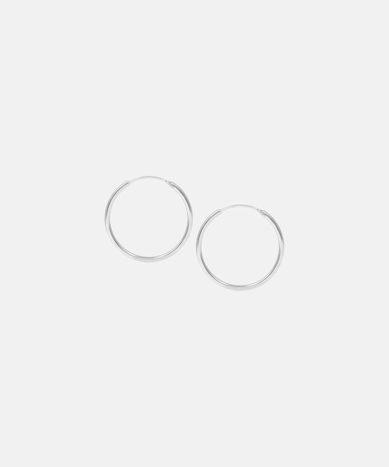 Hoop Ohrringe 25 mm Silber