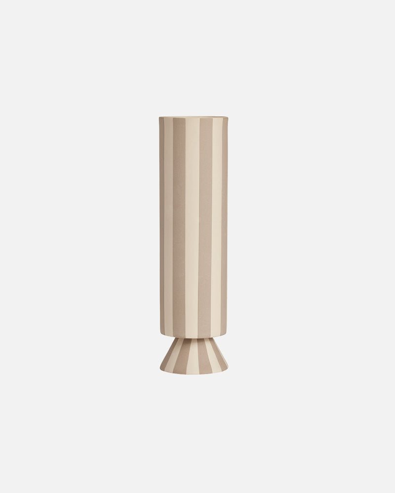 Toppu Vase - High, Clay, Ø8,5 x H31 cm