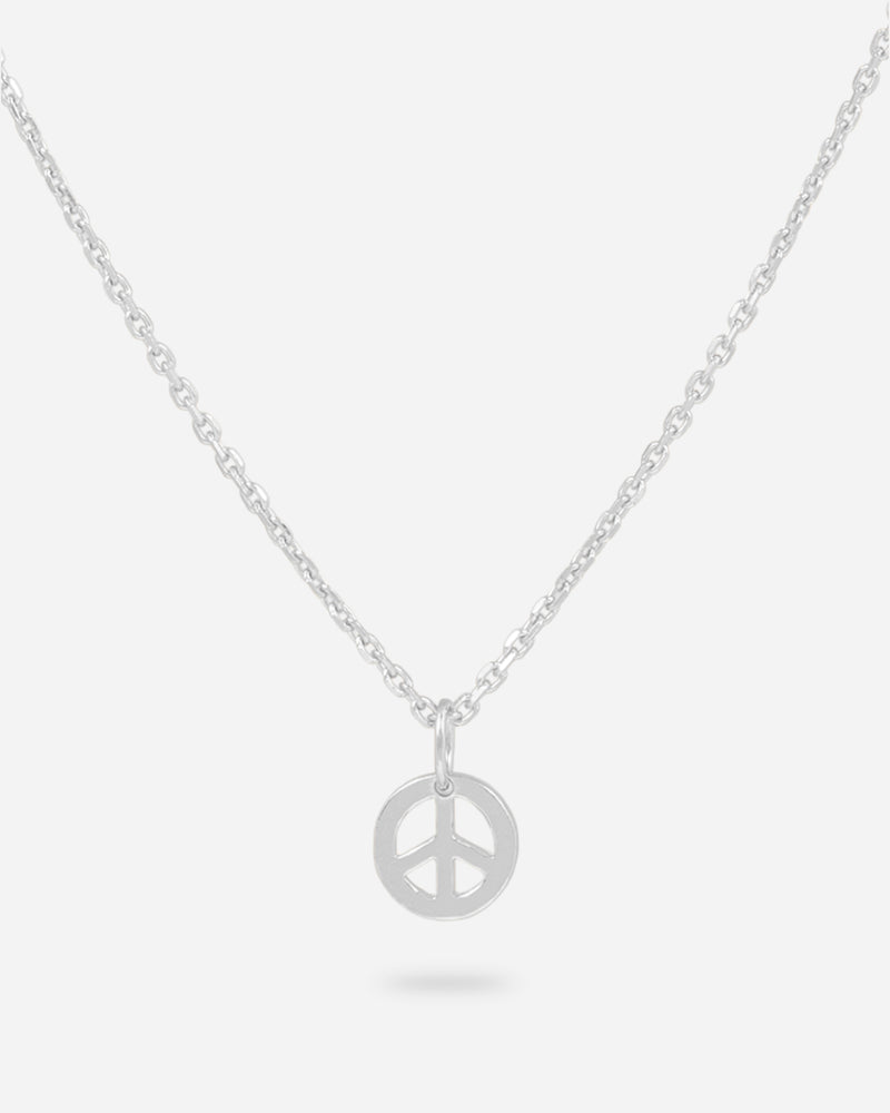 Peace Kette Silber