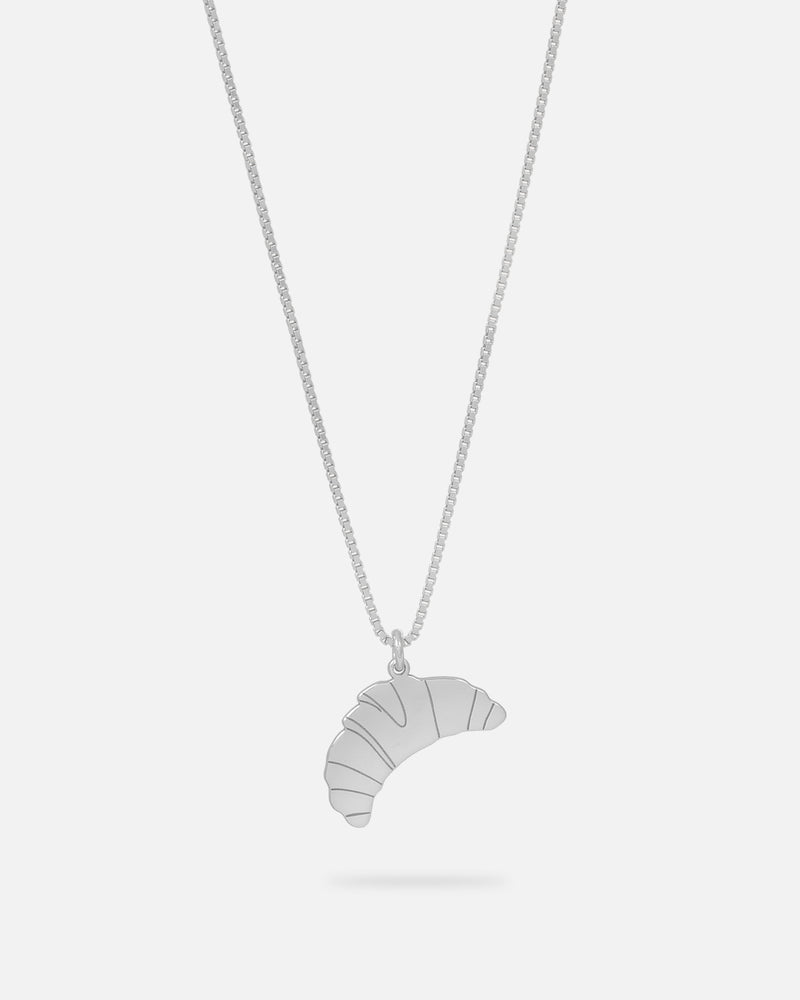 Croissant Halskette Silber
