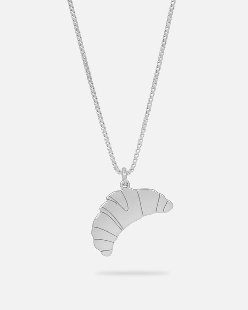 Croissant Halskette Silber