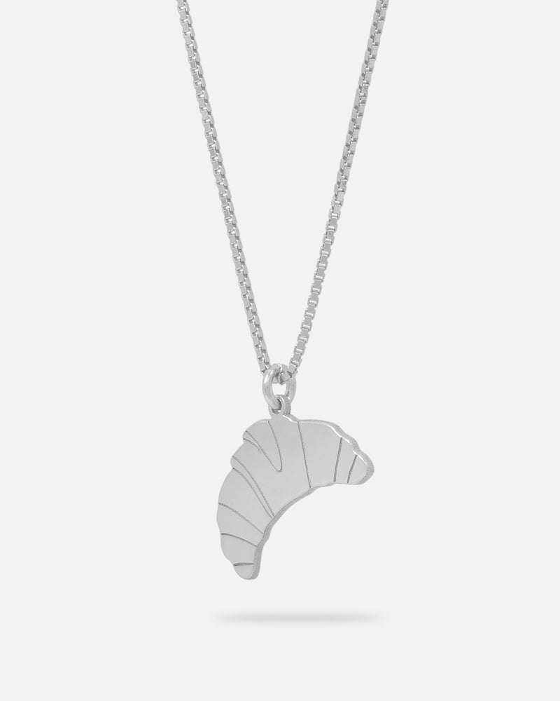 Croissant Halskette Silber