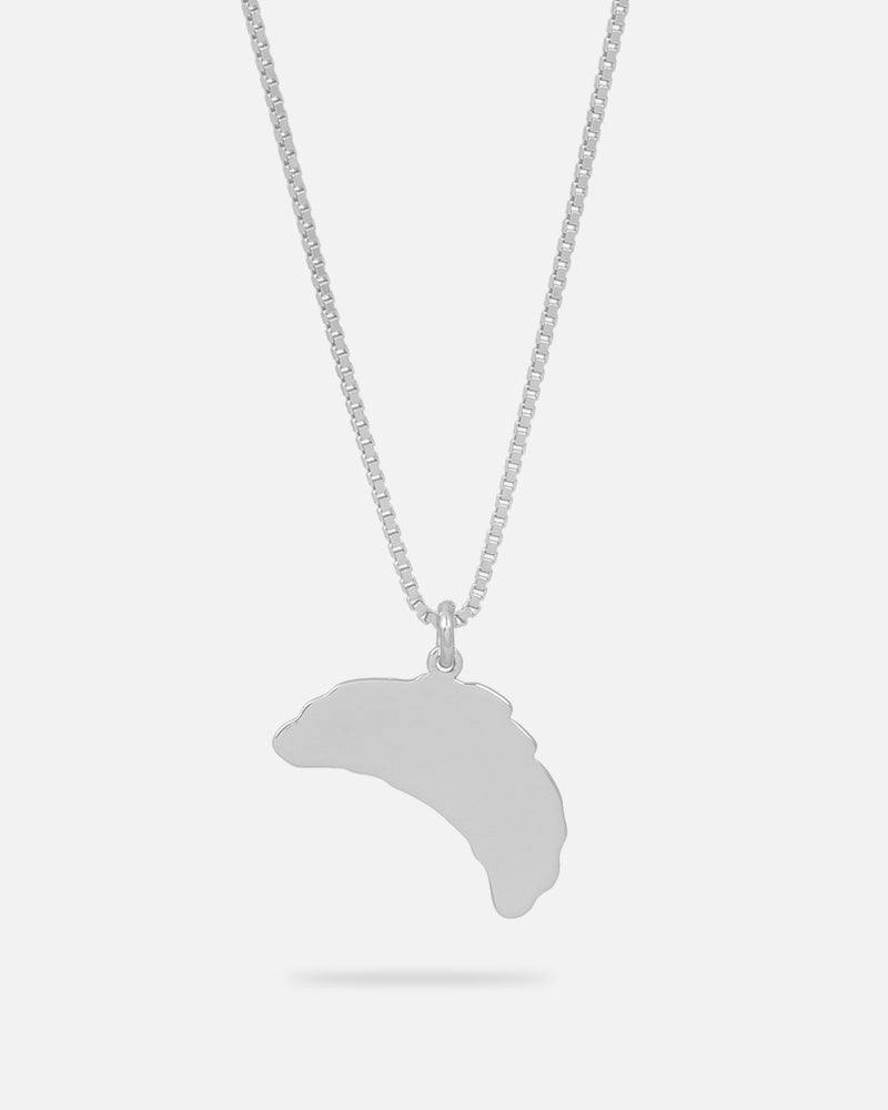 Croissant Halskette Silber