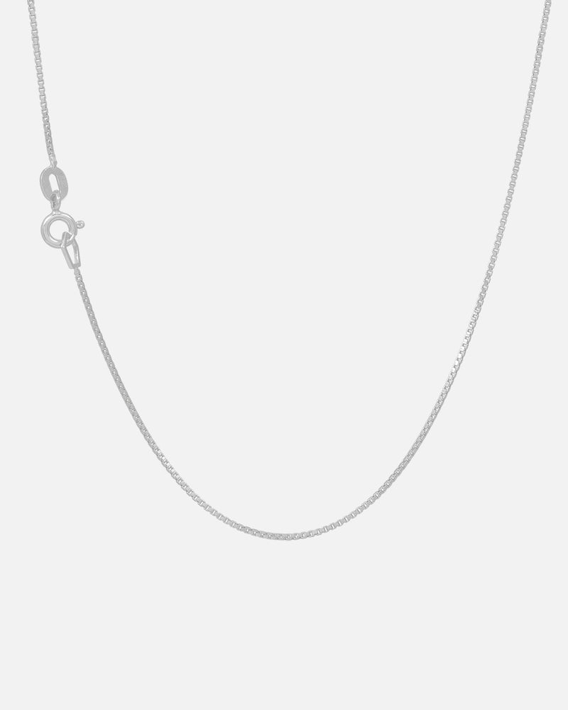 Croissant Halskette Silber