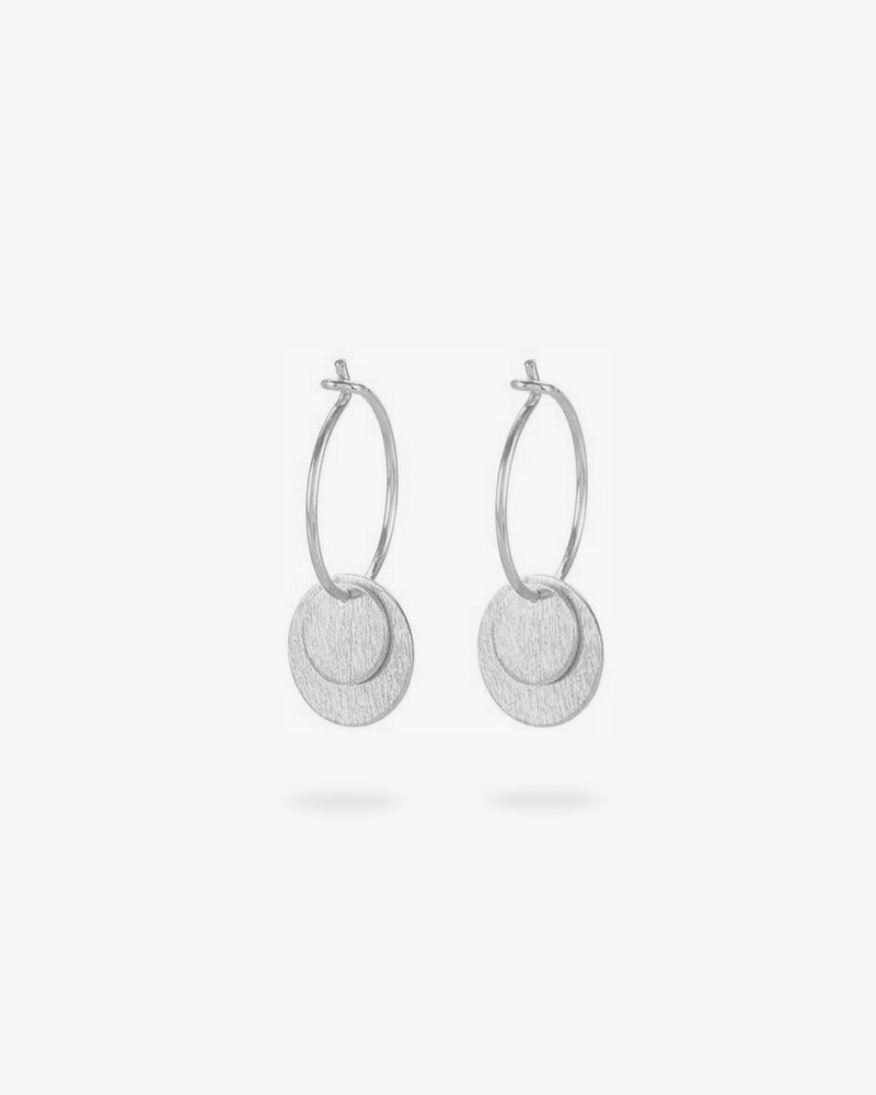 Small Coin Ohrringe Silber