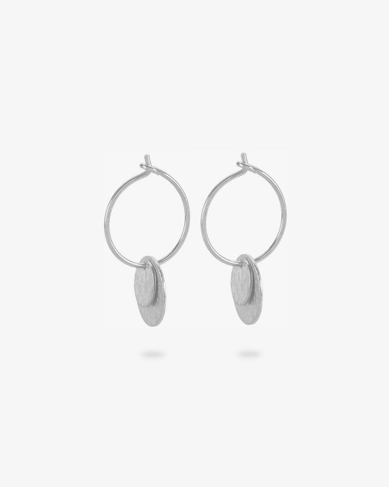 Small Coin Ohrringe Silber