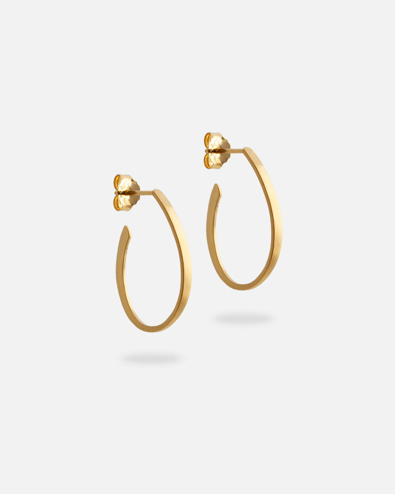 Oval Hoops Vergoldet