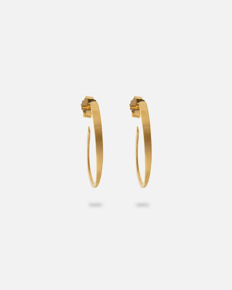 Oval Hoops Vergoldet