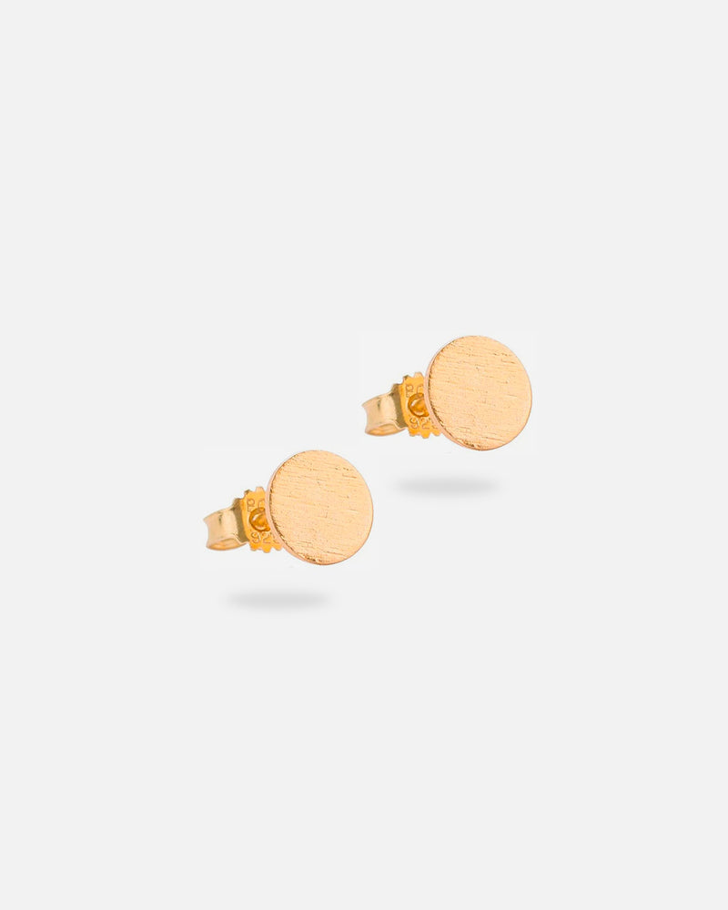 Small Coin Ohrstecker Vergoldet