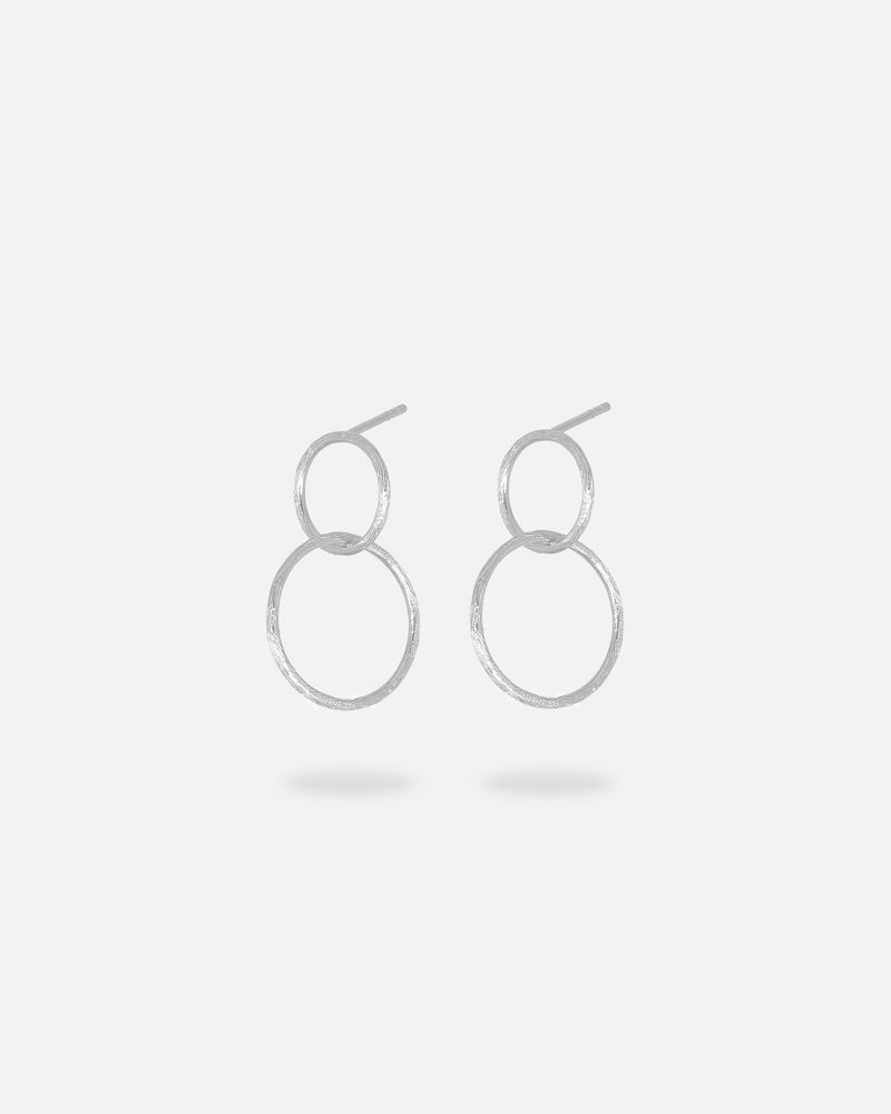 Double Ohrstecker Silber