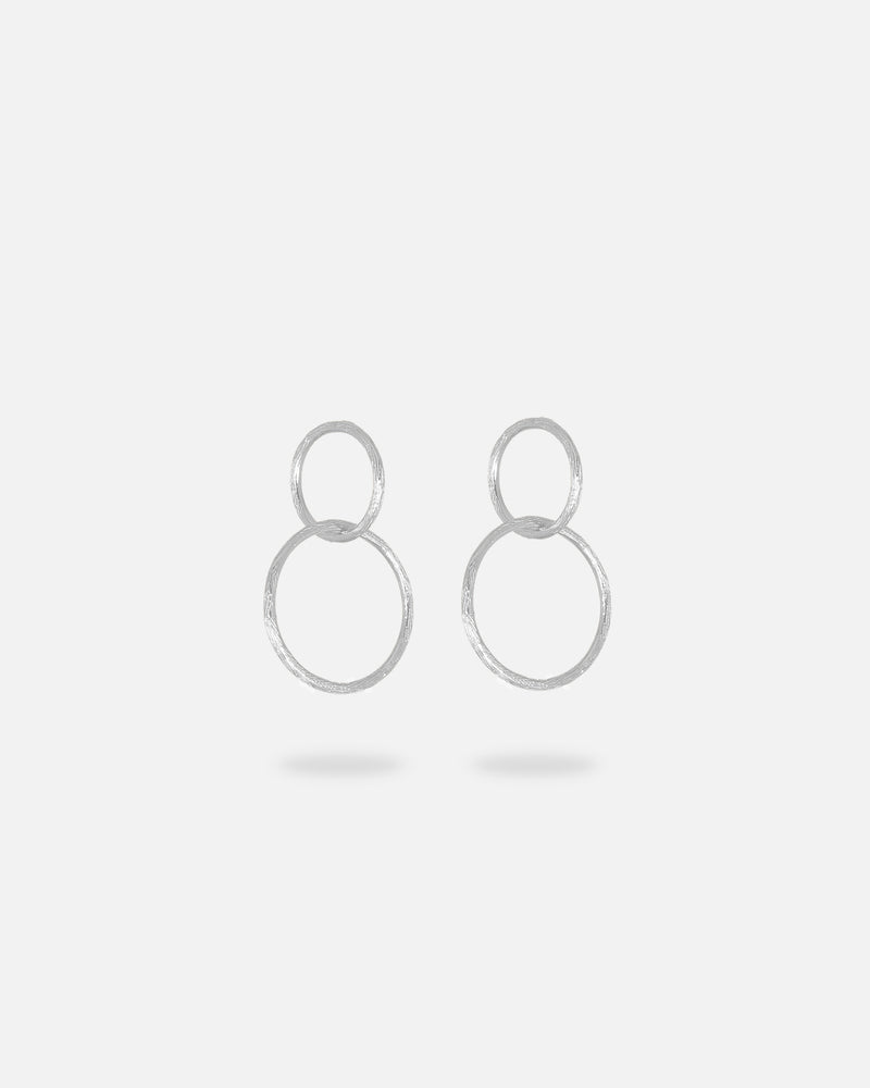 Double Ohrstecker Silber