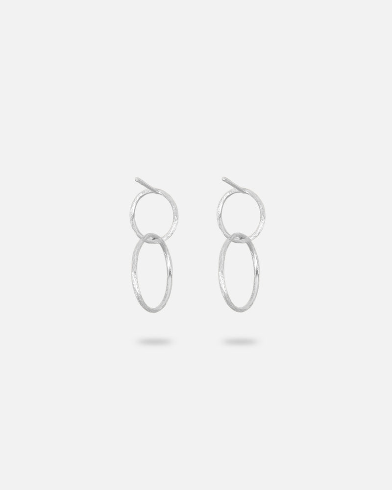 Double Ohrstecker Silber