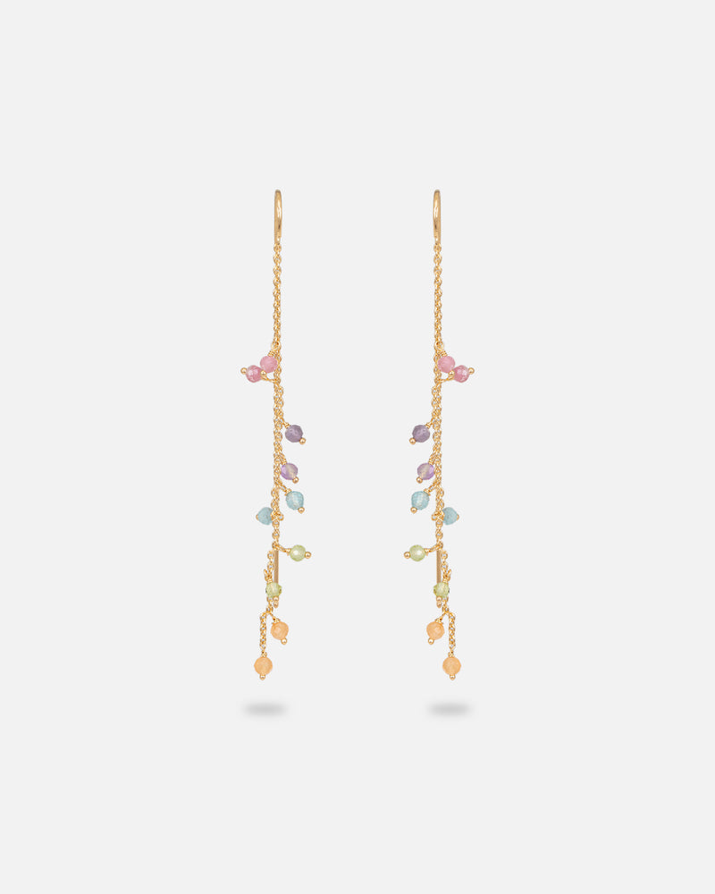 Rainbow Earchains Vergoldet
