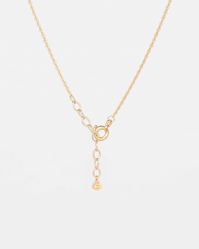 Double Drop Kette Vergoldet