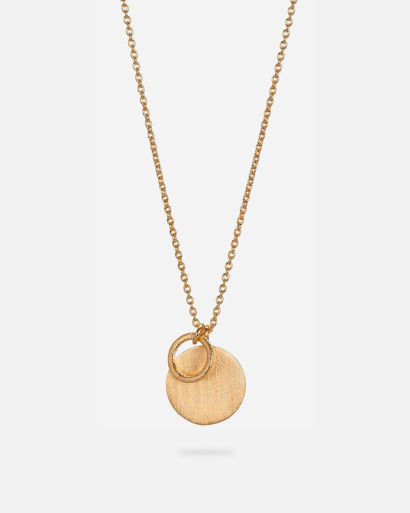 Coin & Ring Kette 90 cm Vergoldet