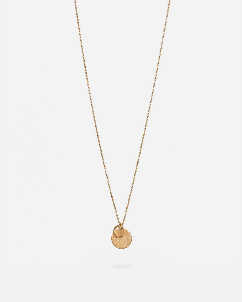 Coin & Ring Kette 90 cm Vergoldet
