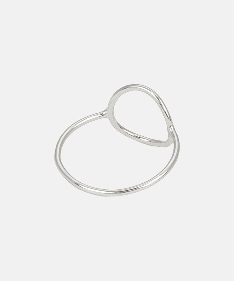 Geometry Circle Ring Silber