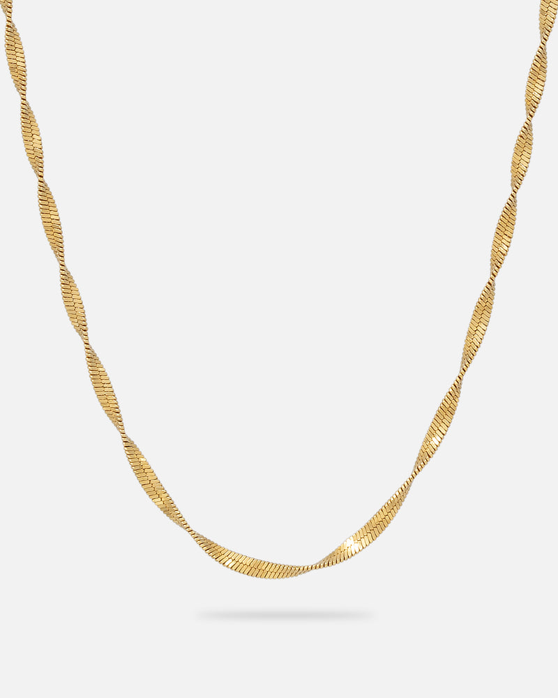 Twirl Halskette Vergoldet