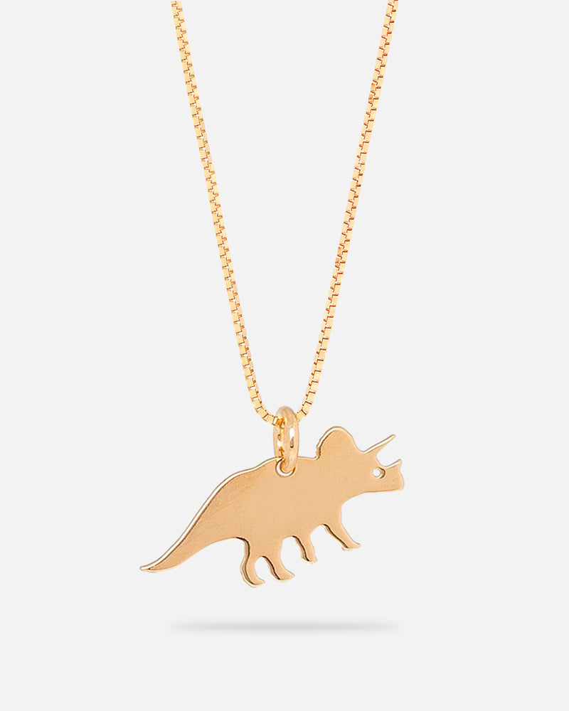 Dinolove Triceratop Halskette Vergoldet
