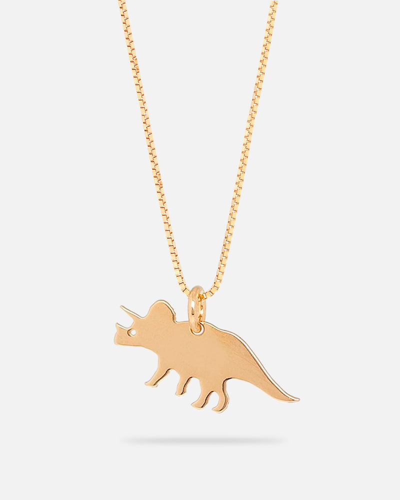 Dinolove Triceratop Halskette Vergoldet