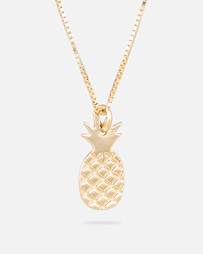 Pineapple Halskette Vergoldet
