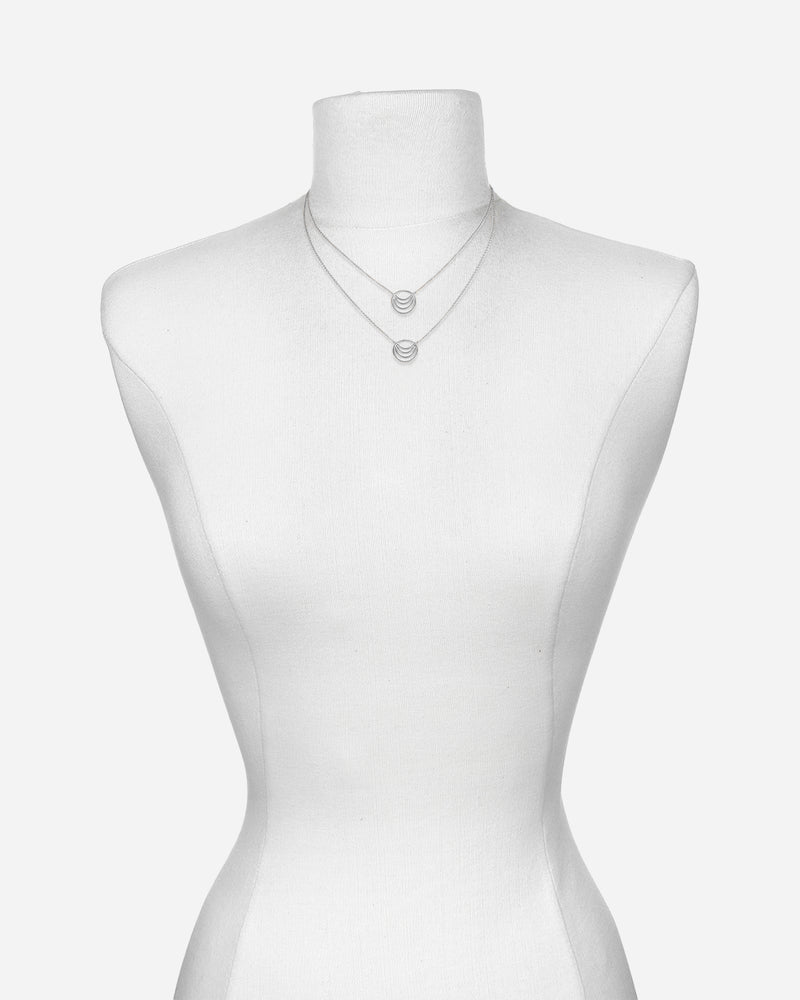 Silhouette Halskette Silber